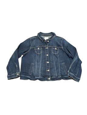 TORRID Women's Blue Denim Button Front Jacket (4X)